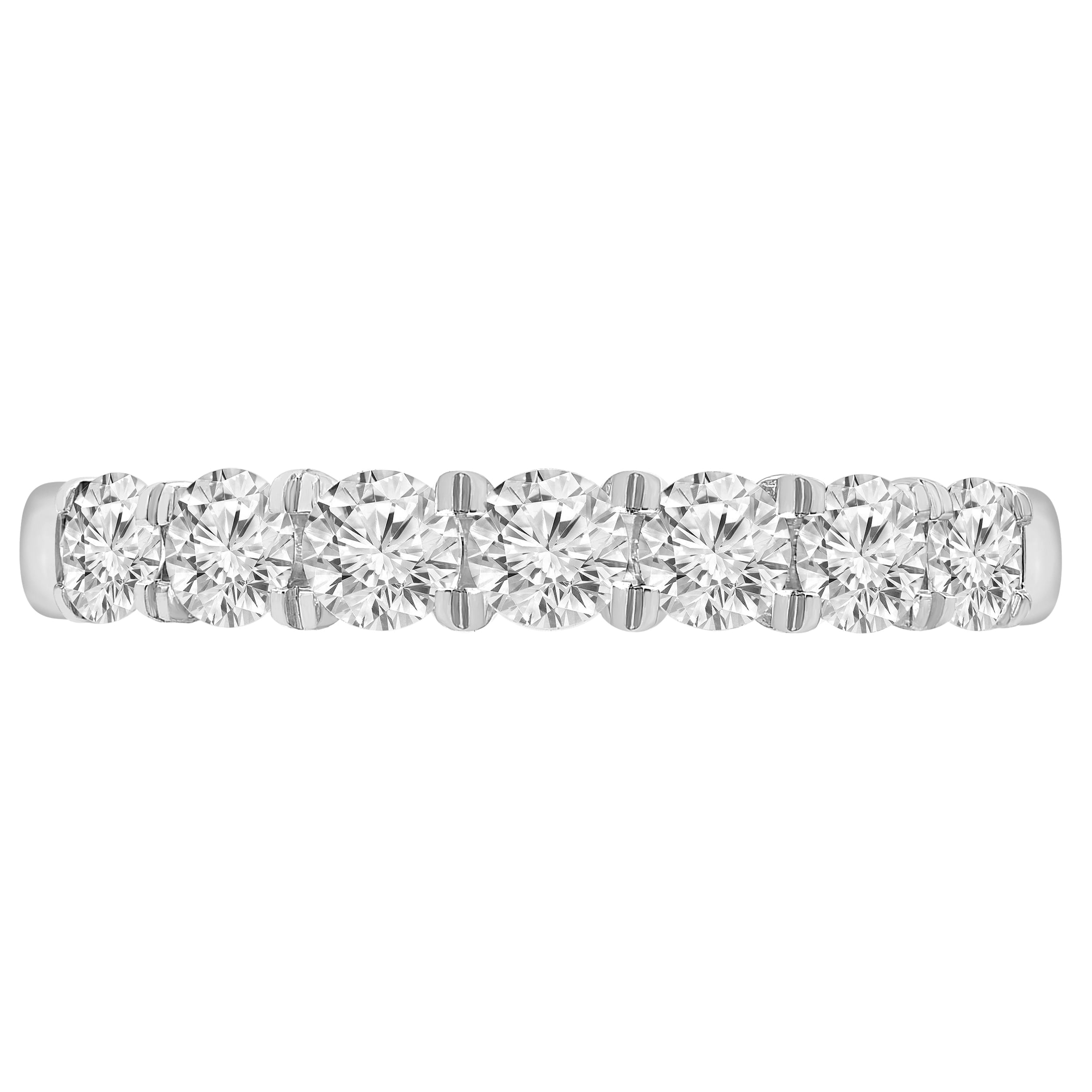 Unique Moments Women's 1 Ct. Round Lab Grown Diamond Band in Sterling Silver
