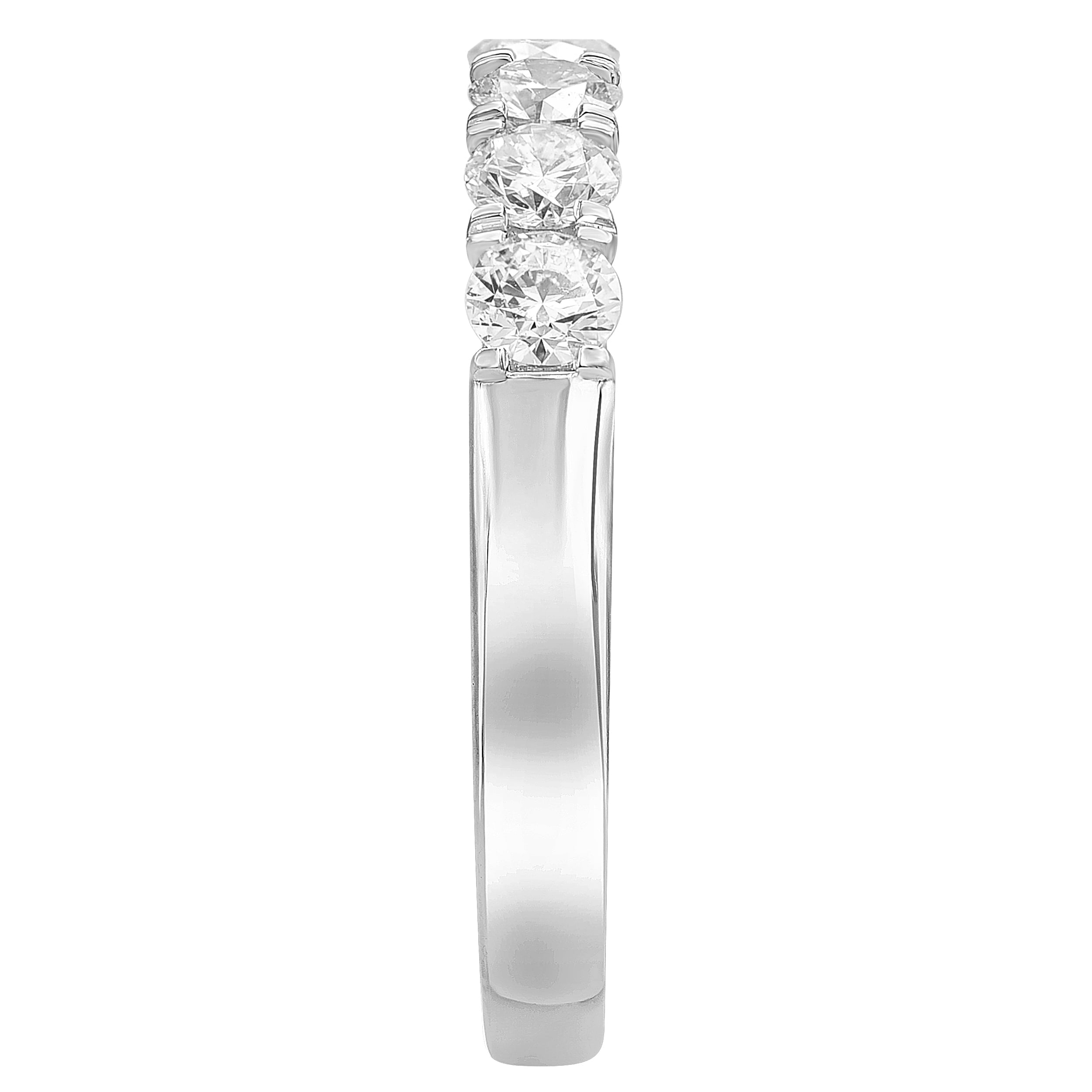 Unique Moments Women's 1 Ct. Round Lab Grown Diamond Band in Sterling Silver
